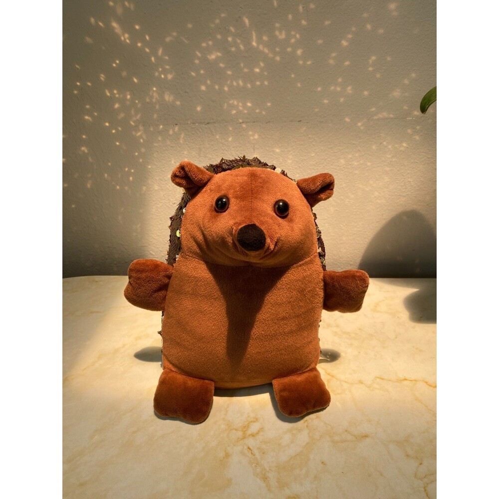 Rare Creativity for Kids Sequin Happy the Hedgehog Plush Weighted 9" Collectible